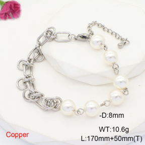 F6B300864abol-L035  Fashion Copper Bracelet  Shell Beads