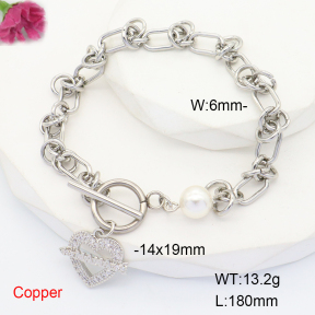 F6B406129bhva-L035  Fashion Copper Bracelet  Shell Beads