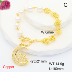 F6B406136bhia-L035  Fashion Copper Bracelet  Shell Beads