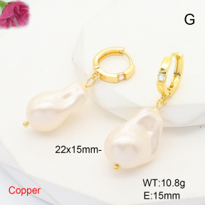 F6E301741bhva-L035  Fashion Copper Earrings  Glass Pear Beads