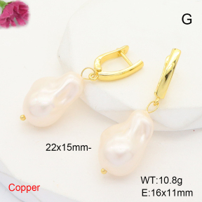 F6E301742bhva-L035  Fashion Copper Earrings  Glass Pear Beads