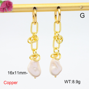 F6E301744bhva-L035  Fashion Copper Earrings  Glass Pear Beads