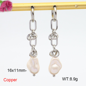 F6E301745bhva-L035  Fashion Copper Earrings  Glass Pear Beads