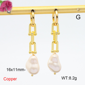 F6E301746bhva-L035  Fashion Copper Earrings  Glass Pear Beads