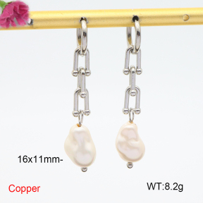 F6E301747bhva-L035  Fashion Copper Earrings  Glass Pear Beads