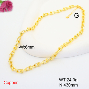 F6N200433abol-L035  Fashion Copper Necklace