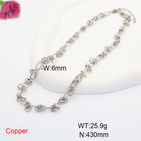 F6N200436bhva-L035  Fashion Copper Necklace