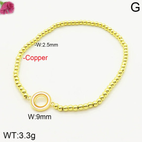 F2B300661bhva-J128  Fashion Copper Bracelet