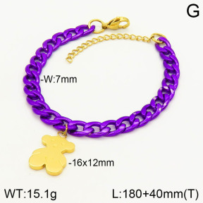 TB2000538ahlv-656  SS Bear Bracelets