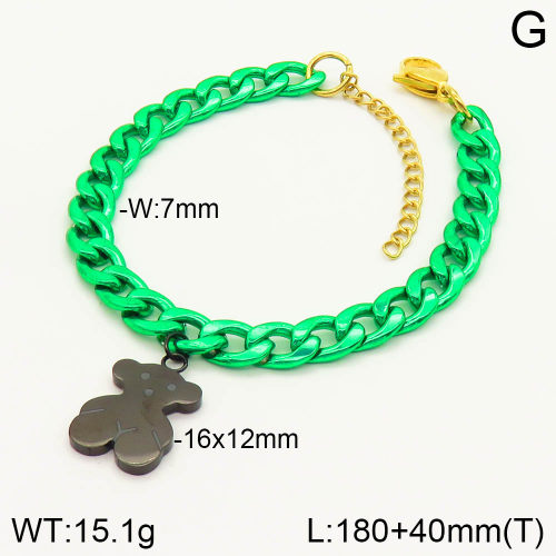 TB2000540ahlv-656  SS Bear Bracelets