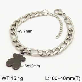 TB2000543ahlv-656  SS Bear Bracelets
