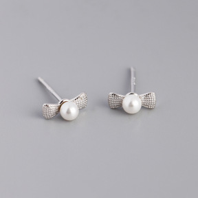 JE5949bboo-Y10  925 Silver Earrings  WT:0.44g  3*8mm  EH1535
