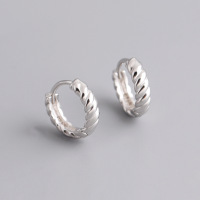 JE5964vhom-Y10  925 Silver Earrings  WT:1.6g  12*3mm  EH1524