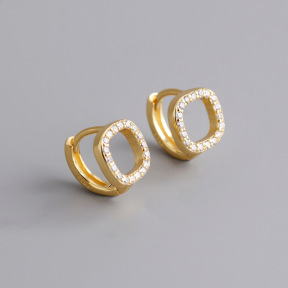 JE5971aijo-Y10  925 Silver Earrings  WT:2g  10.6*11mm  EH1523