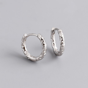 JE5976aiik-Y10  925 Silver Earrings  WT:1.9g  12.8*13.8mm  EH1515