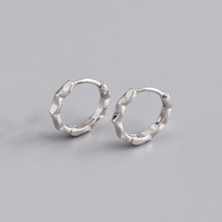 JE5992vhom-Y10  925 Silver Earrings  WT:1.5g  12.8*2.2mm  EH1514