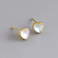 JE5997bhho-Y10  925 Silver Earrings  WT:0.7g  6.2mm  EH1520
