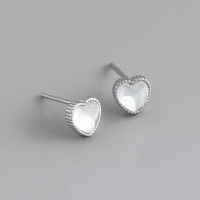 JE5998bhho-Y10  925 Silver Earrings  WT:0.7g  6.2mm  EH1520