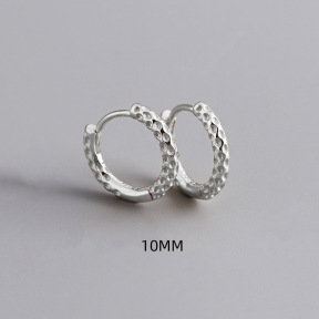 JE6006vhpo-Y10  925 Silver Earrings  WT:1.7g  inner:10mm  EH1504