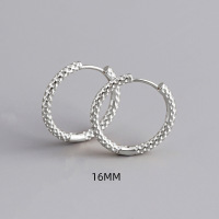 JE6012aipo-Y10  925 Silver Earrings  WT:2.8g  inner:16mm  EH1504