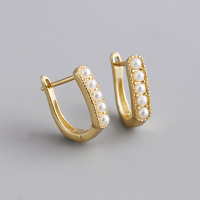 JE6019aimo-Y10  925 Silver Earrings  WT:2.1g  13.8*12.3mm  EH1502