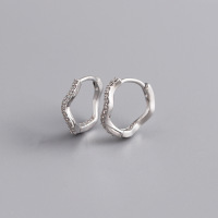 JE6022vhop-Y10  925 Silver Earrings  WT:1.4g  12*14mm  EH1505