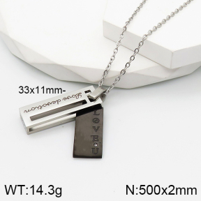 5N4001981bbov-749  Stainless Steel Necklace