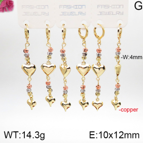 F5E201298bhkk-J151  Fashion Copper Earrings