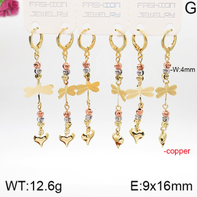 F5E201300bhkk-J151  Fashion Copper Earrings