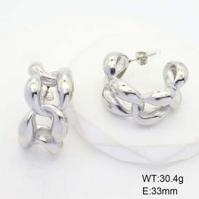 6E2006555bhva-066  Stainless Steel Earrings  Handmade Polished