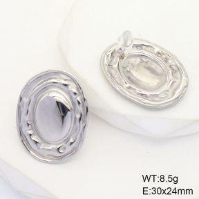 6E2006558bhva-066  Stainless Steel Earrings  Handmade Polished