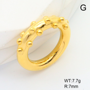 6R4000910bhva-066  Stainless Steel Ring  6-8#  Handmade Polished