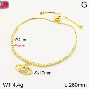 F2B401709vbll-J167  Fashion Copper Bracelet
