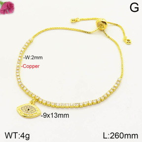 F2B401712vbll-J167  Fashion Copper Bracelet