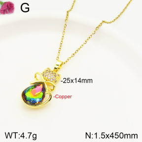F2N400766ablb-J167  Fashion Copper Necklace