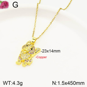 F2N400769ablb-J167  Fashion Copper Necklace