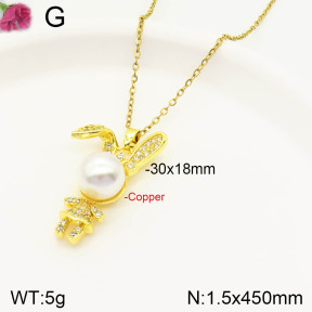 F2N400770ablb-J167  Fashion Copper Necklace