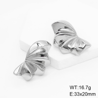 GEE001286bhva-066  Stainless Steel Earrings  Handmade Polished