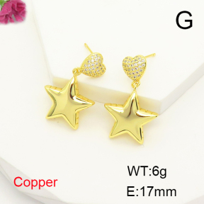 F6E404883vbmb-L017  Fashion Copper Earrings
