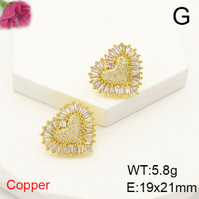 F6E404886bhva-L017  Fashion Copper Earrings
