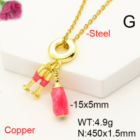 F6N300930baka-L017  Fashion Copper Necklace