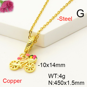 F6N300932baka-L017  Fashion Copper Necklace