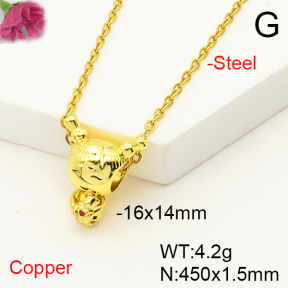 F6N300936aajl-L017  Fashion Copper Necklace