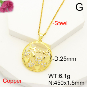 F6N407240baka-L017  Fashion Copper Necklace