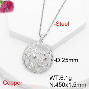 F6N407241baka-L017  Fashion Copper Necklace