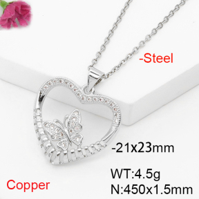 F6N407245baka-L017  Fashion Copper Necklace