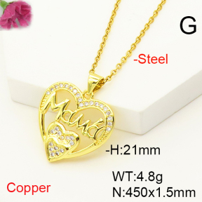 F6N407246baka-L017  Fashion Copper Necklace