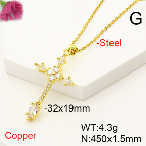 F6N407248baka-L017  Fashion Copper Necklace