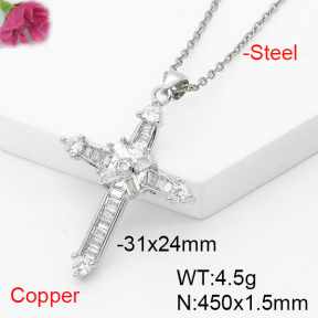 F6N407251ablb-L017  Fashion Copper Necklace