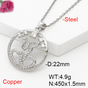 F6N407257baka-L017  Fashion Copper Necklace